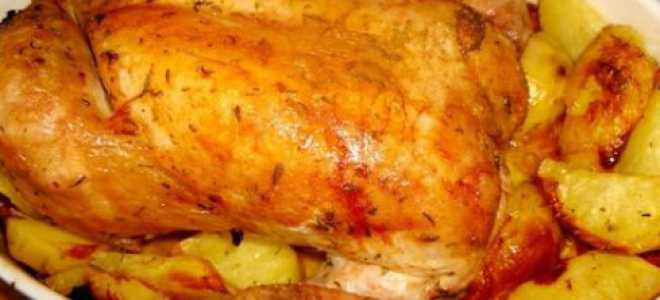 Как вкусно запечь курицу в духовке по-кипрски