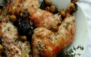 Курица с оливками и черносливом Марбелла