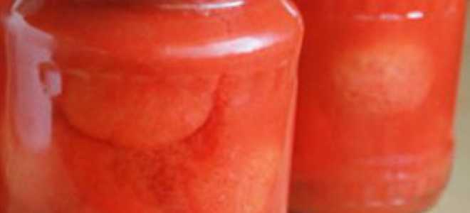 Простой рецепт помидоров в собственном соку