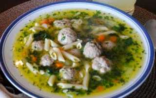 Суп с фрикадельками по-итальянски
