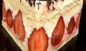 Торт Фрезье с клубникой (Fraisier, Frese with strawberries)