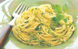 Спагетти с соусом Песто